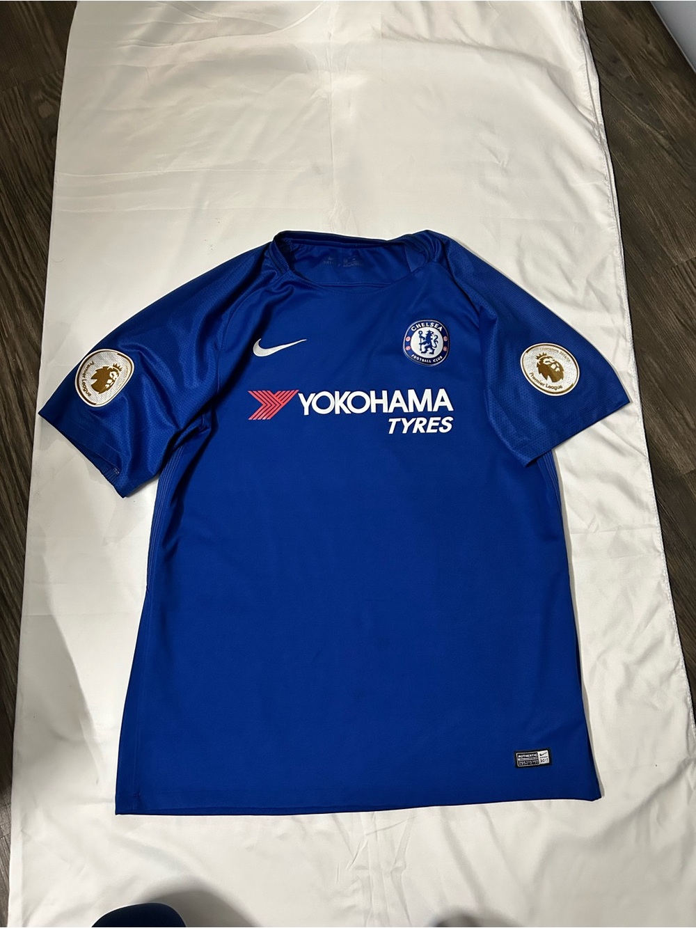 Nike Royal Blue Kids Football Jersey with White Accents
